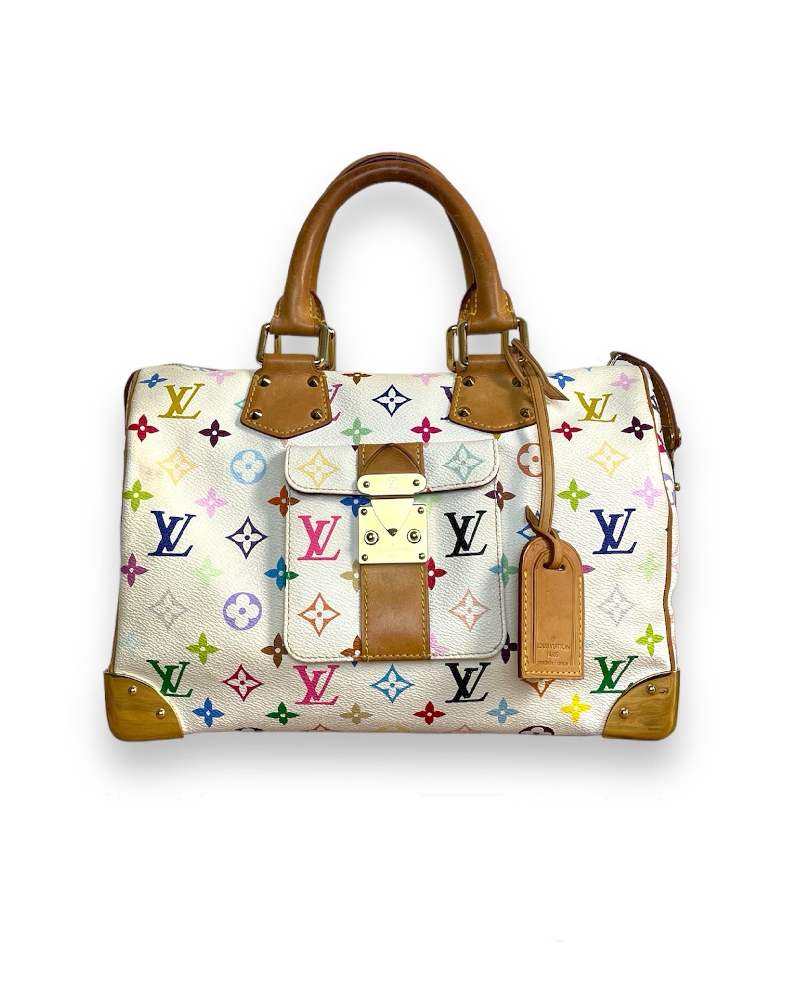 Sac speedy 30 Louis Vuitton x Takashi Murakami multicolore