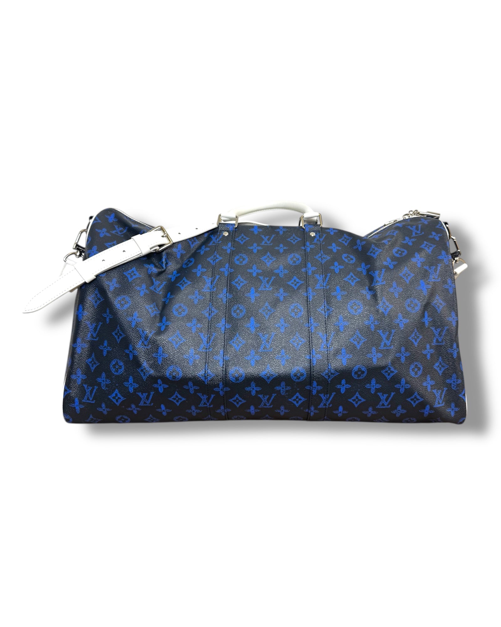Louis Vuitton Keepall 55 Blue Monogram Bag – MAISON RENAISSANCE