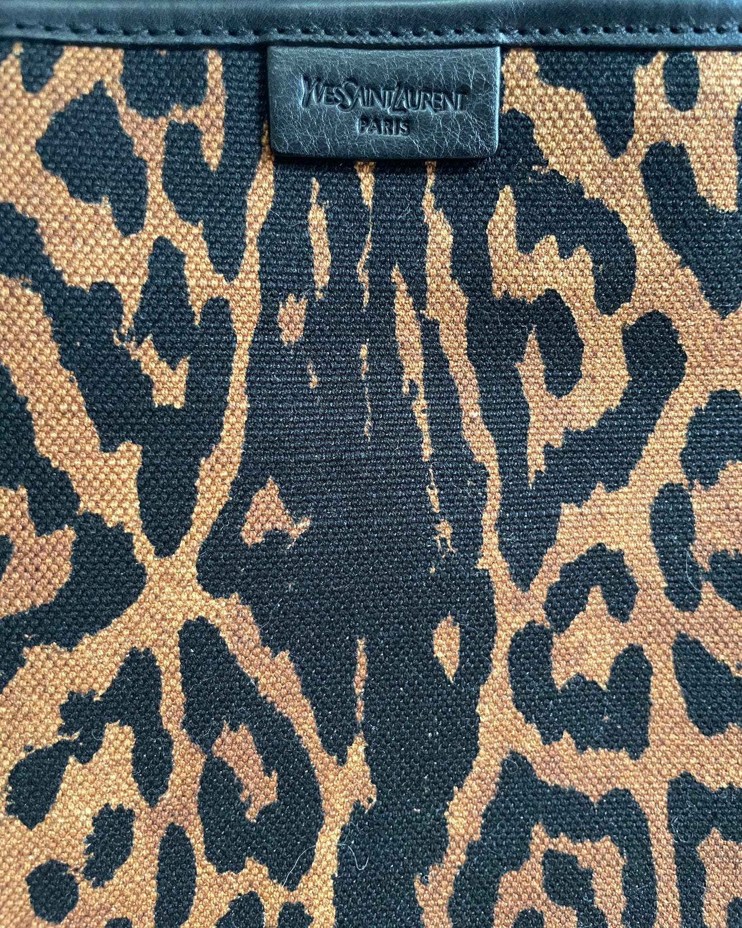 Sac cabas léopard Yves Saint Laurent