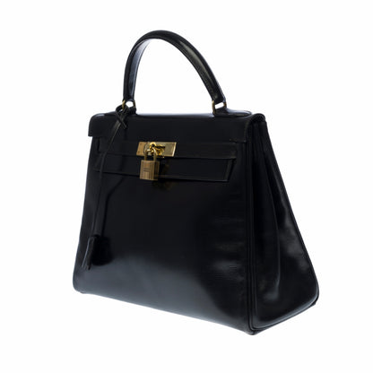 Sac à main Hermès Kelly 28 noir