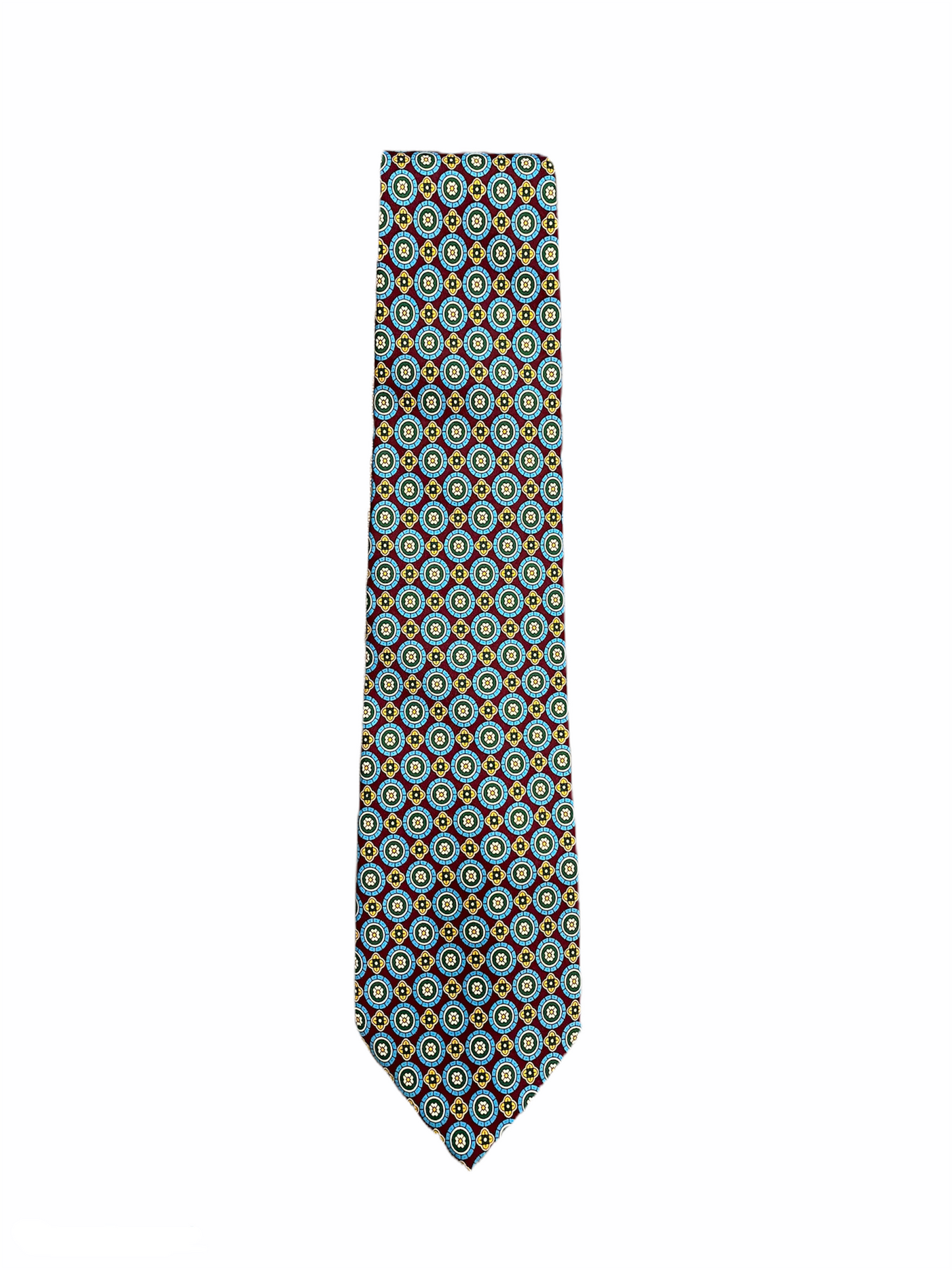 Cravate BRUMMELL, 148 x 9,5 (Longueur cm x Largeur cm), 100 % polyester, bleu à motif. 