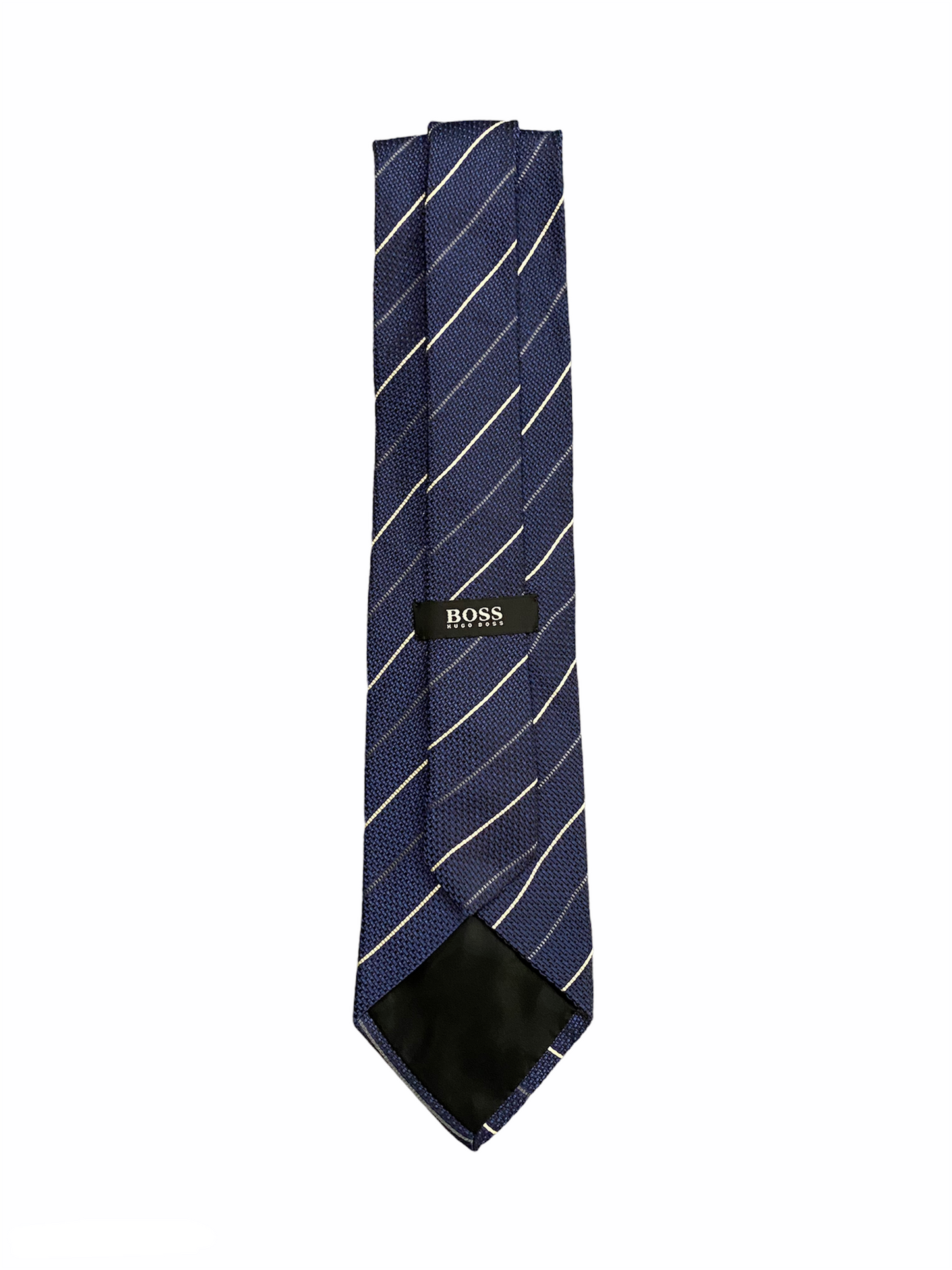 Cravate Hugo Boss bleu à rayures