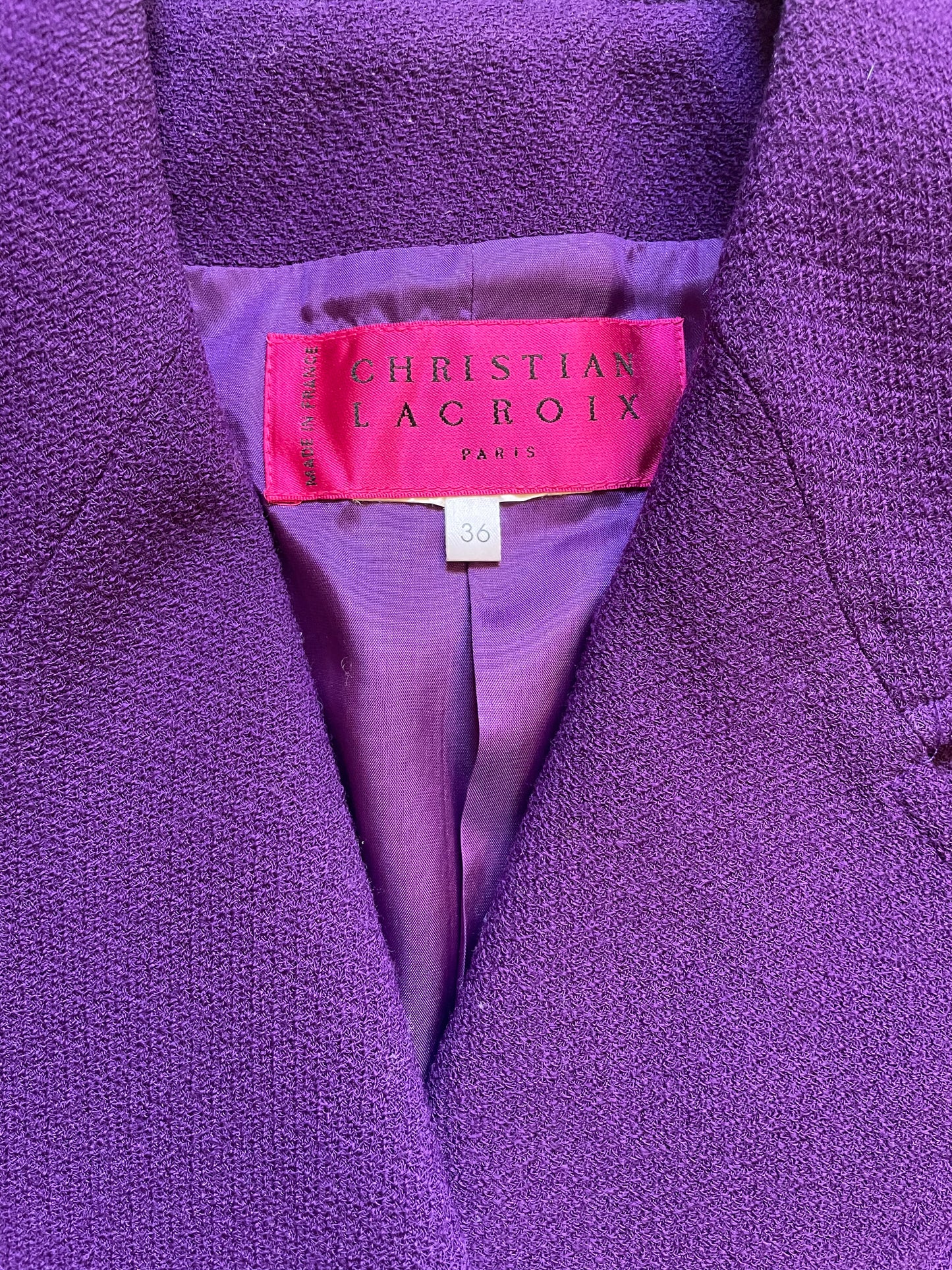 Veste de blazer Christian Lacroix violet