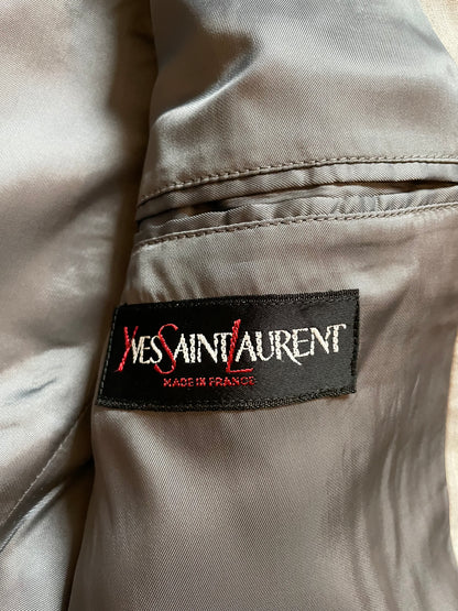 Veste de blazer Yves Saint Laurent gris clair