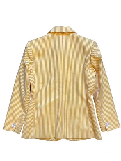 Veste de blazer Yves Saint Laurent rayée jaune