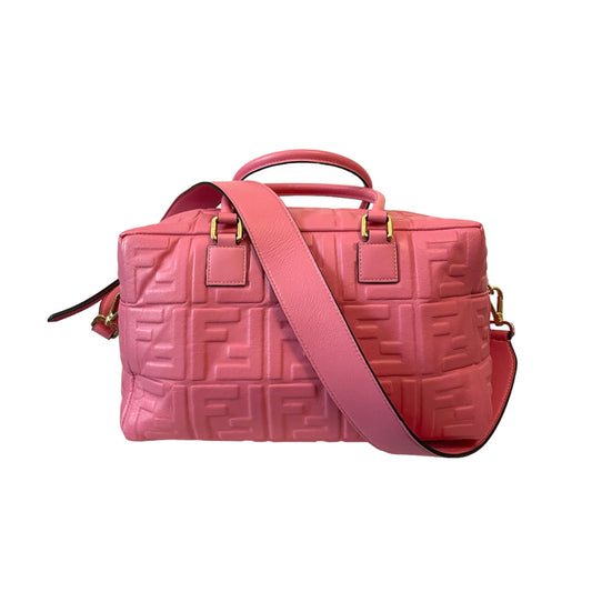 Sac Fendi Boston rose en cuir